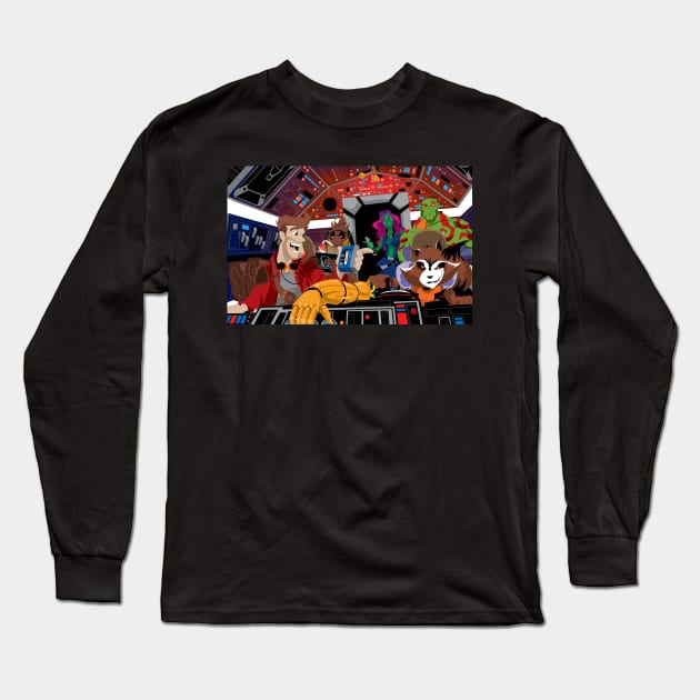 Space Thieves get the Arm Long Sleeve T-Shirt by CuddleswithCatsArt